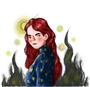 Illustration of scorpio zodiac sign character