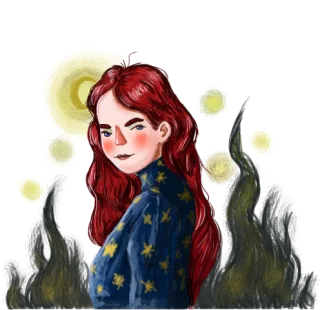 Illustration of scorpio zodiac sign character